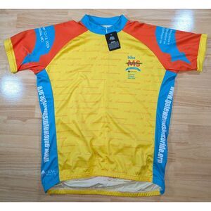 Bike MS 25th Anniversary Cycling Jersey Mens Performance Zip NWT XXL
